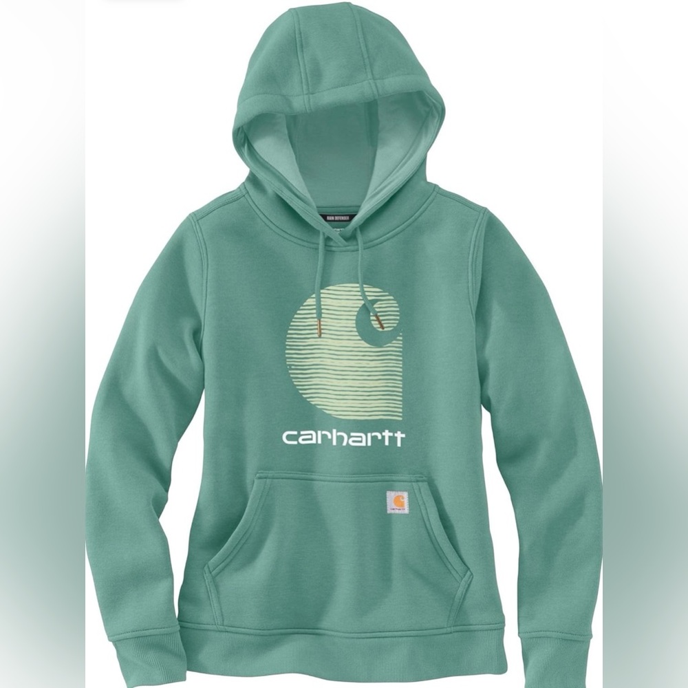 NWT - Carhartt Women's Rain Defender Relaxed Fit Logo Graphic Sweatshirt